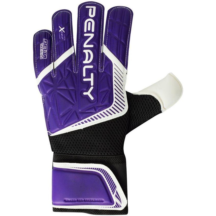 Luva De Goleiro Delta Training X Com Tecnologia Flot Roxo E Preto Penalty - imagem 3