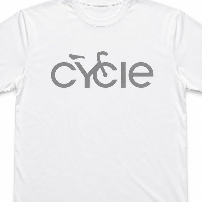 Camiseta Em Algodão Manga Curta Estampa Cycle Leve Macia Verão Dia A Dia Respirável - imagem 3