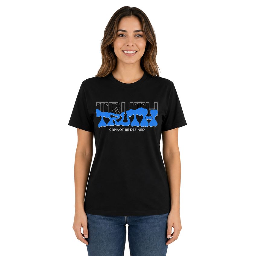 Camiseta Básica Manga Curta em Algodão Estampa Truth Leve Confortável Dia A Dia Respirável Leve - imagem 2