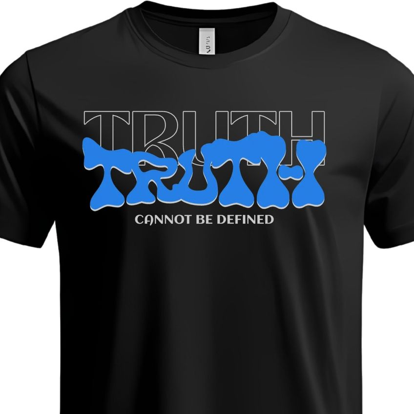 Camiseta Básica Manga Curta em Algodão Estampa Truth Leve Confortável Dia A Dia Respirável Leve - imagem 3