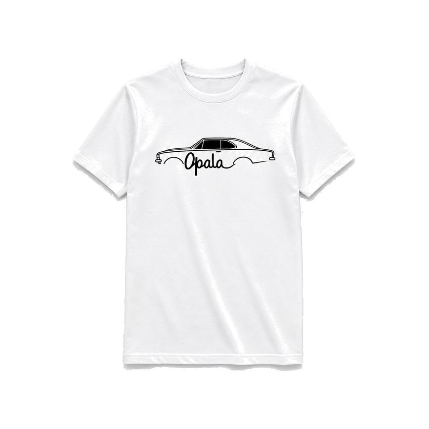Camiseta Masculina Manga Curta Em Algodão Estampa Carro Opala Leve Confortável Dia A Dia Respirável - imagem 2
