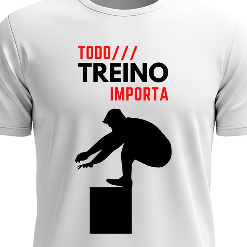 Camiseta Manga Curta Algodão Macio Estampa Todo Treino Importa Confortável Verão Respirável - imagem 3