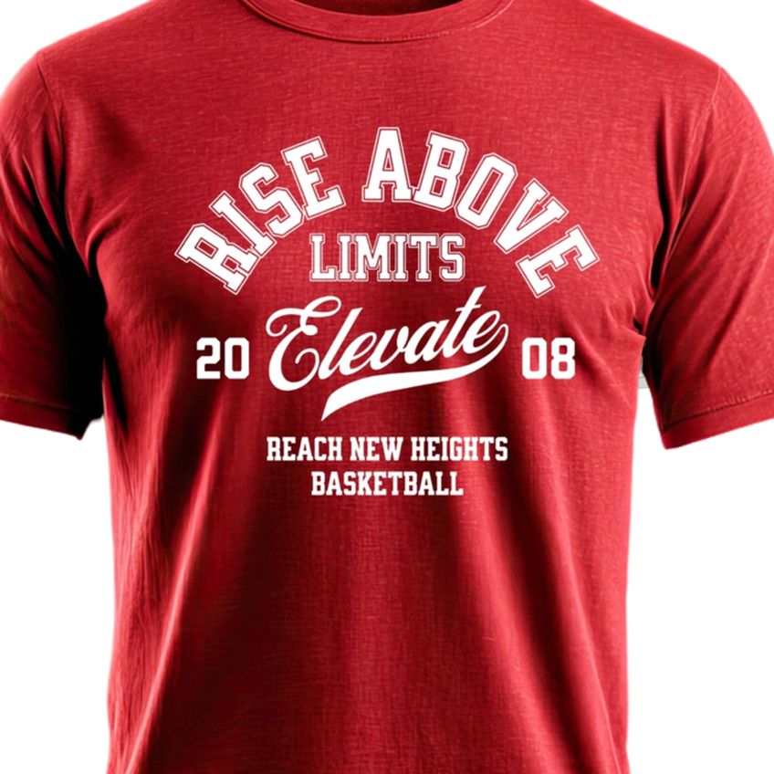 Camiseta Em Algodão Masculina Manga Curta Estampa Rise Above Leve Confortável Gola Redonda Verão - imagem 3