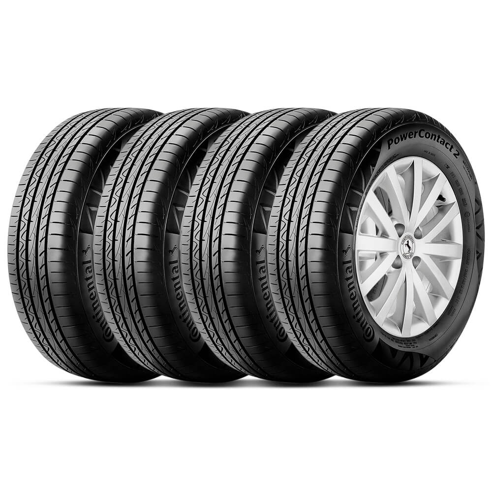 Kit 4 Pneu Continental 195/65r15 91h Tl Powercontact 2 - Carrefour