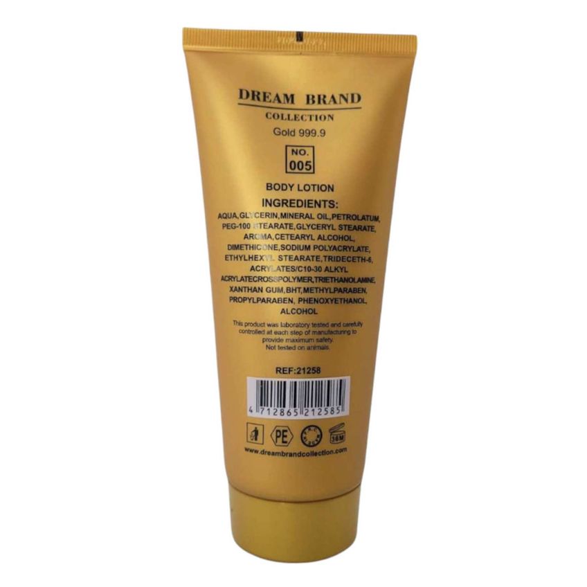 Loção Hidratante Creme Dream Brand Collection 005 Masculino 200ml - imagem 4