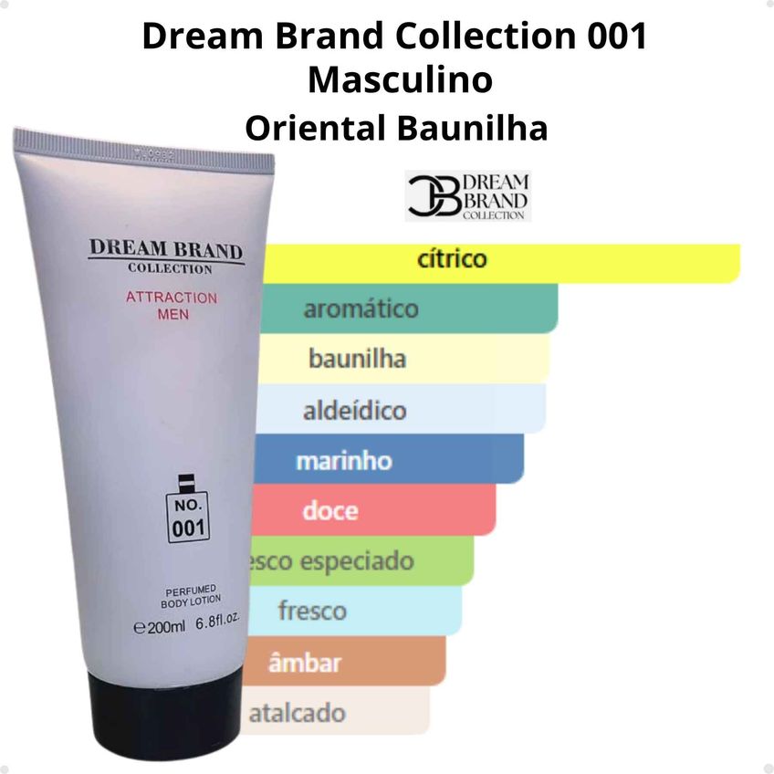 Brand Collection 001 Creme Hidratante Atraction Men 200ml - imagem 2