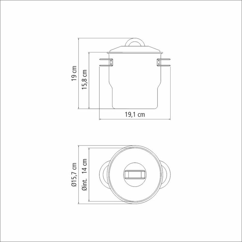 Cuscuzeira Solar Em Aço Inox Com Alças E Tampa 14 Cm 2,2 L - Tramontina 62519140 - imagem 4