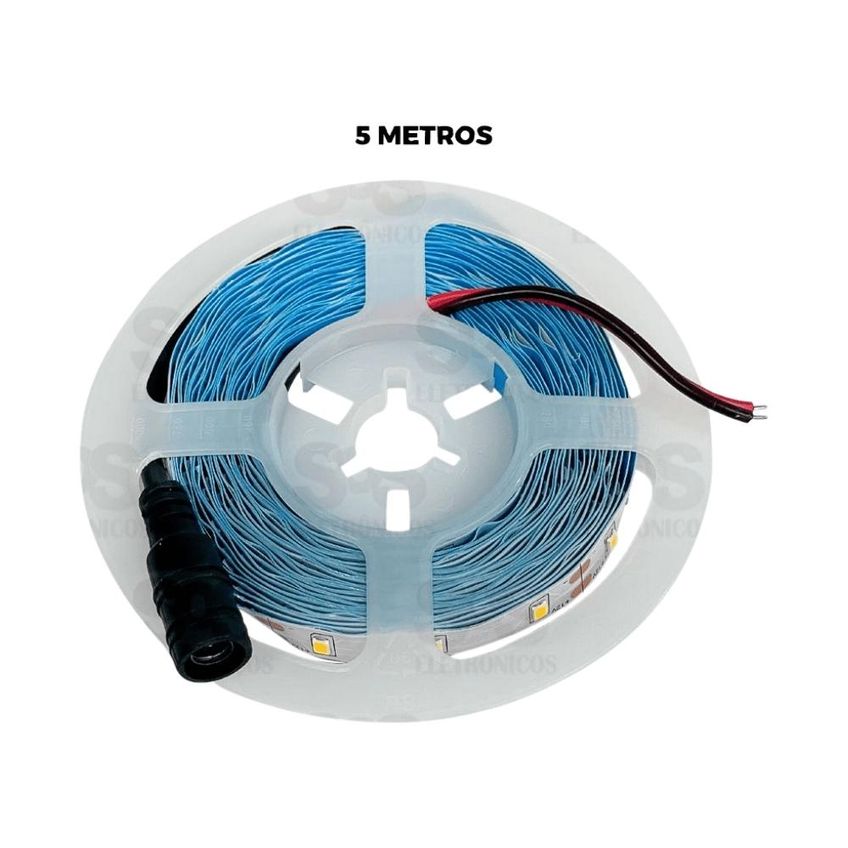 Fita De Led Branco Frio 5 Metros Para Uso Interno Maxbom 63-14 - imagem 2