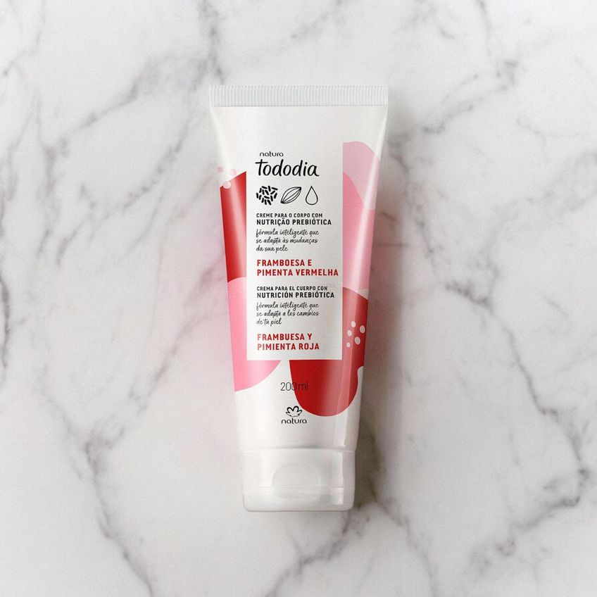 Creme Hidratante Tododia Framboesa E Pimenta Vermelha 200ml - imagem 3
