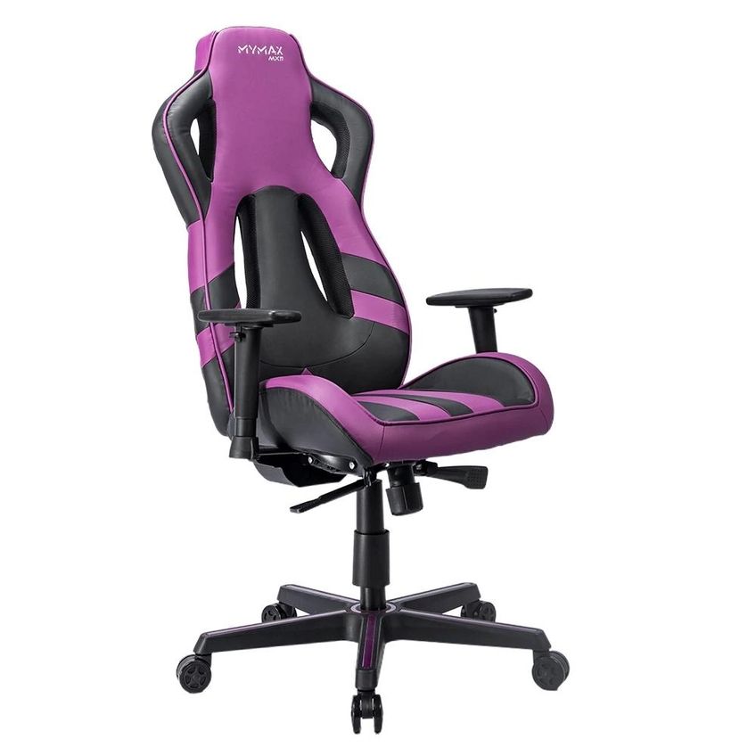 Cadeira Gamer Mx11 Draxen Giratória Preto E Roxo Até 150kg - imagem 3