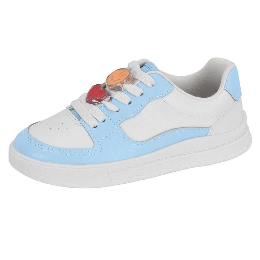 Tenis Molekinha Ref 2575.107.9569 Branco/celeste 026 - imagem 4