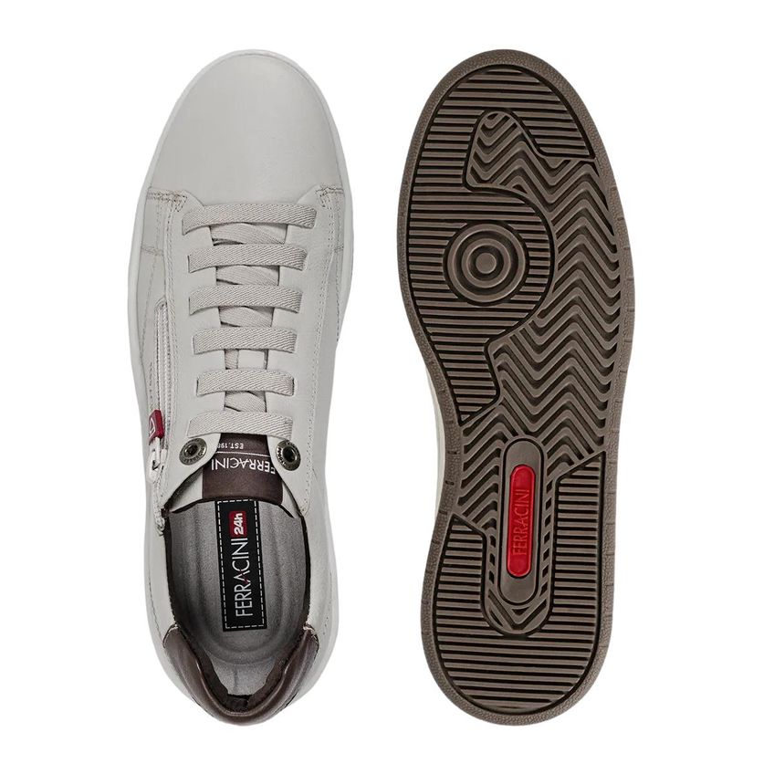 Sapatenis Ferracini Dubay Cinza Claro/marrom Ref 8052-617c 038 - imagem 3