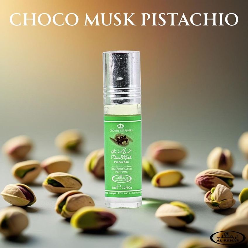 Óleo De Perfume Al-rehab Choco Musk Pistachio 6ml Para Mulheres E Homens - imagem 3
