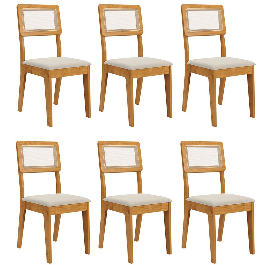 Kit Mesa De Jantar Harmonia Com 6 Cadeiras Bella Em Boucle - imagem 5