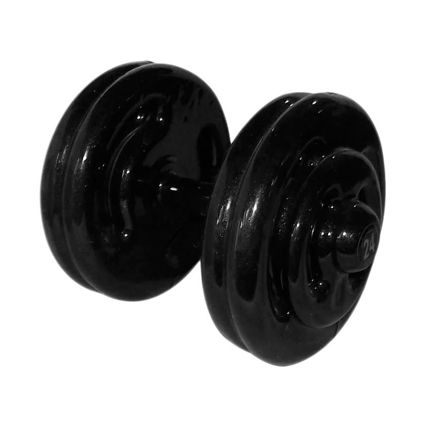 Kit Par Dumbbell Emborrachado Fitness Musculação Academia 24kg - imagem 2