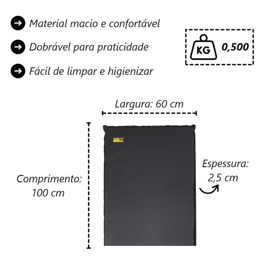 Kit Pernas Avançado Academia Colchonete E Par Caneleira 6kg - imagem 3