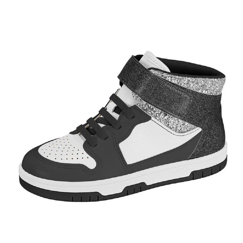 Tênis Molekinha Ref 2562.109.28594 Branco/Preto/Prata 026 - imagem 4