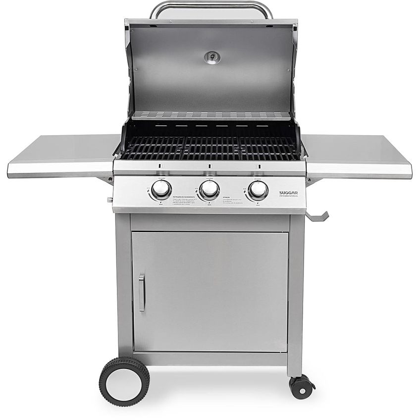 Churrasqueira Carrinho Inox Gás Suggar CH5001IX Avariado - imagem 3