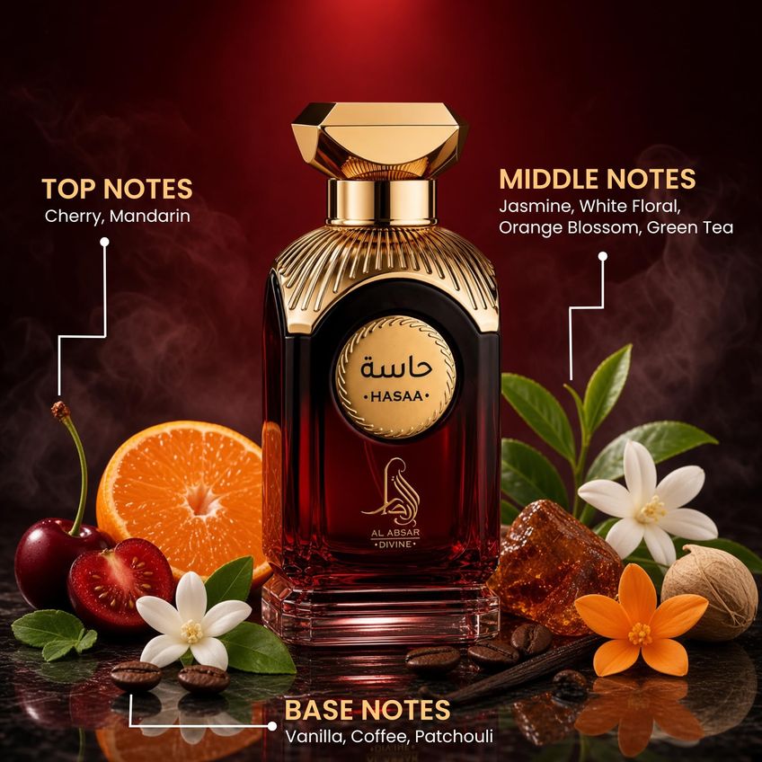 Eau De Parfum Al Absar 100 ml Unissex Hasaa - imagem 2
