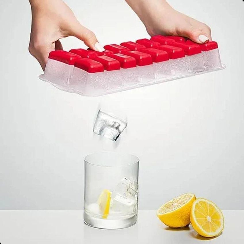 Forma De Gelo Kit 6 Com Fundo Silicone Flexível Plástico E Silicone Cinza Sanremo - imagem 4