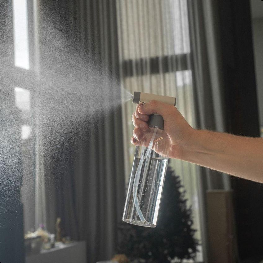 Borrifador Multiuso Flow 500ml Plástico Jato Ajustável Para Limpeza Bege Ou - imagem 4