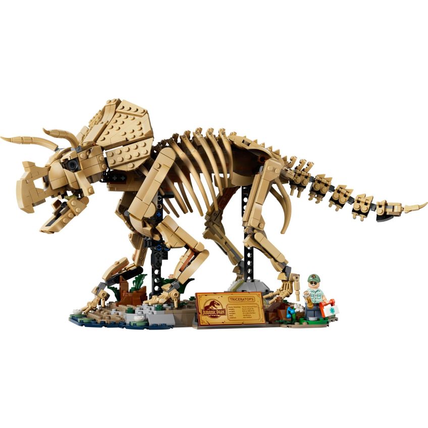 Lego Lego Jurassic World Fósseis De Dinossauros Triceratops - imagem 3