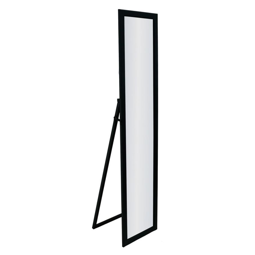 Espelho De Chão 37x157cm Com Moldura Euroquadros 4018 Preto - imagem 3