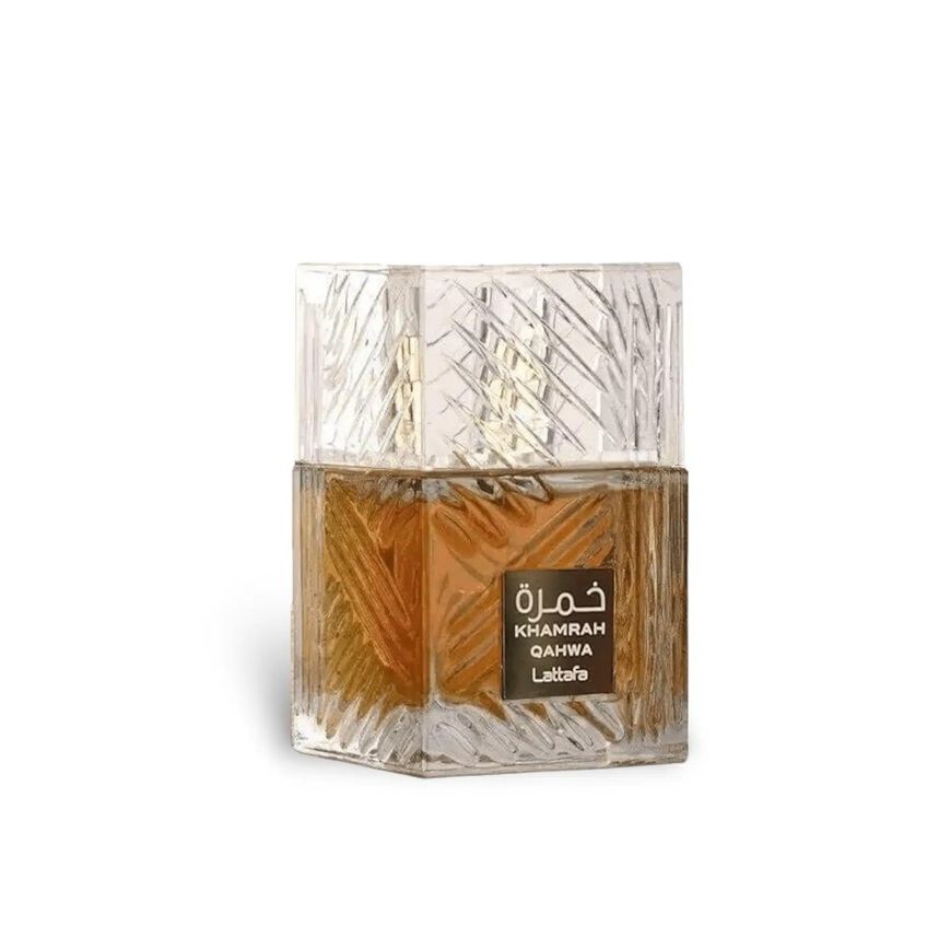 Kit Presente Perfume Lattafa Khamrah Qahwa 100 ml + 12 ml + 50 ml - imagem 3