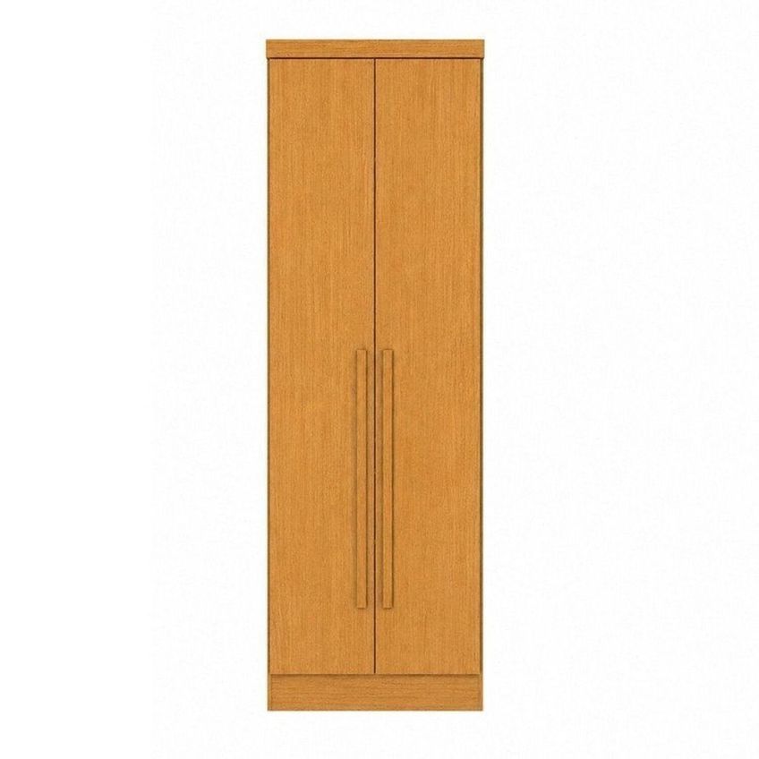 Guarda-roupa 4 Peças, 1 Módulo 2 Portas + 1 Módulo Canto Oblíquo + 1 Módulos 4 Portas MDF Cinamomo - imagem 5