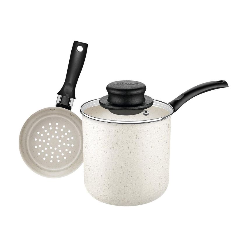 Cuscuzeira Antiaderente Turim Vanilla 10 Cm 0,8 L Tramontina - imagem 4