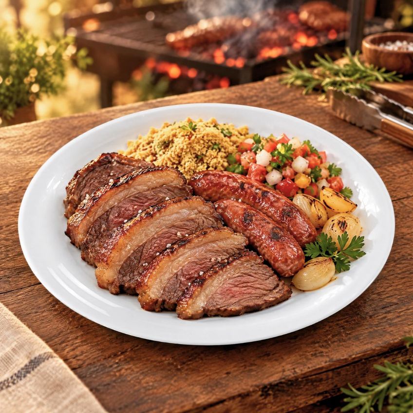 Conjunto 4 Pratos Churrasco Churrascaria Steak Porcelana 31cm Tramontina - imagem 3