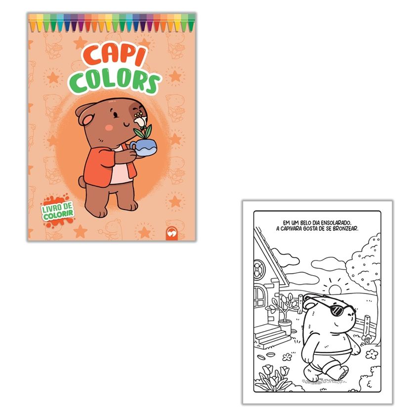Livro Infantil Gigante De Colorir - Capi Colors - imagem 3
