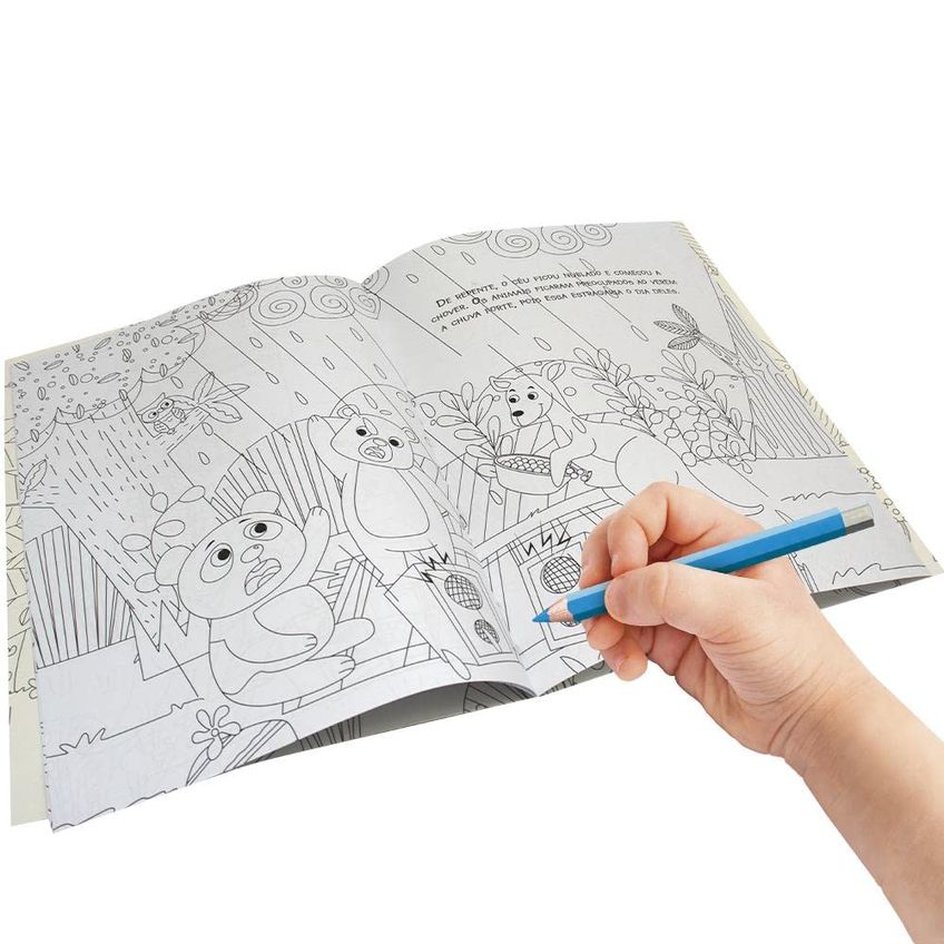 Livro Físico Infantil Amiguinhos Para Colorir - Canguru - imagem 5