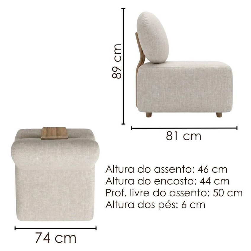Poltrona Modular E Puff Block Pes Madeira Linho Tcs 701 Moll - imagem 3