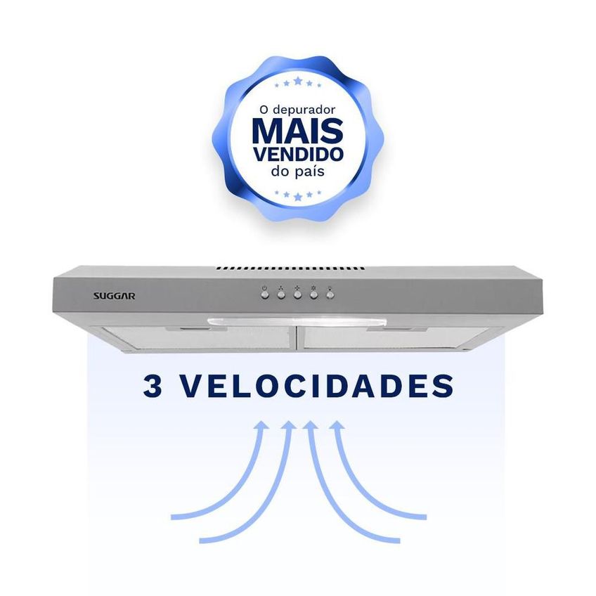 Depurador Slim 60 3 Vel Ix 127v Avariado - imagem 4