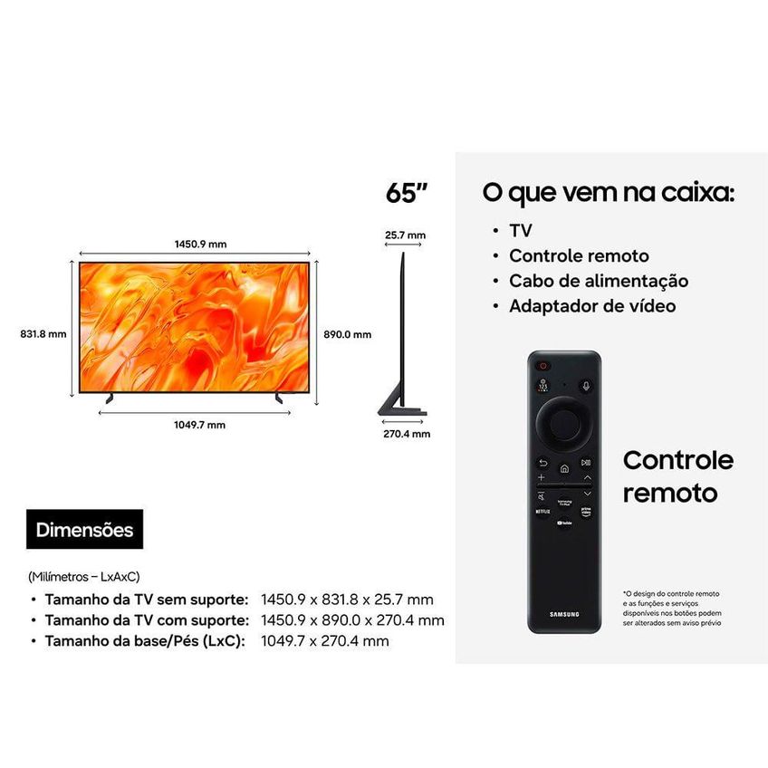 Samsung Vision Ai Tv 65" Neo Qled 4k Qn70h 2027 - imagem 4