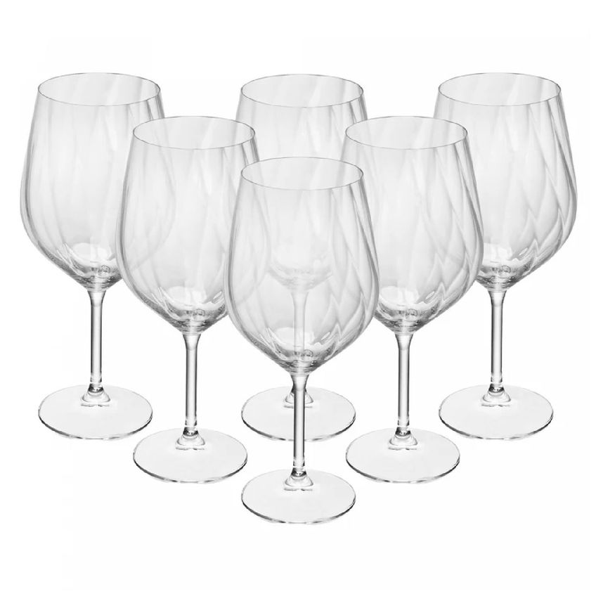 Wolff 6 Taças De Vinho Em Cristal Ecológico Optic 600ml Wolff - imagem 2