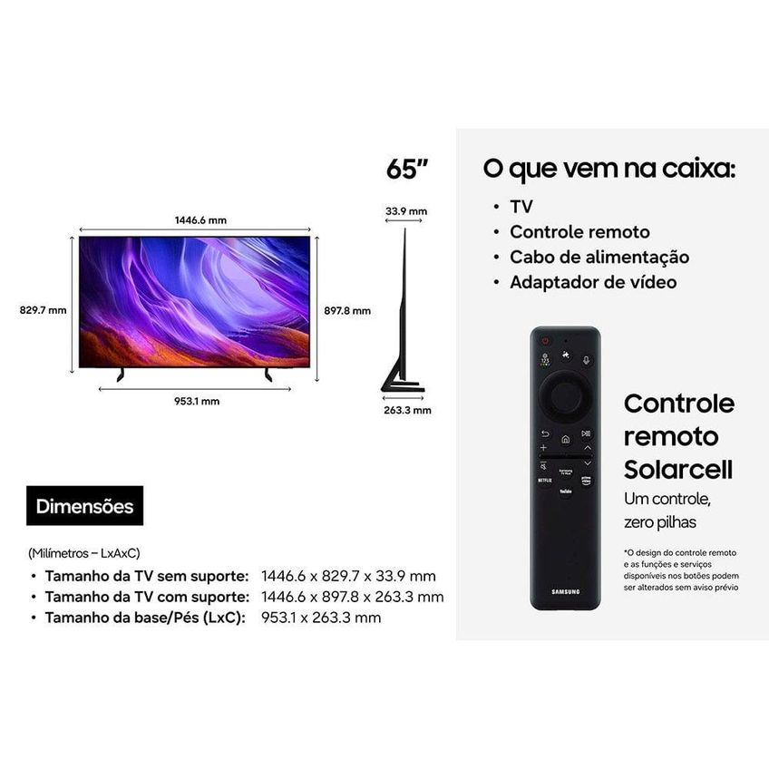 Samsung Vision Ai TV 65" OLED 4K S85H 2027 - imagem 4