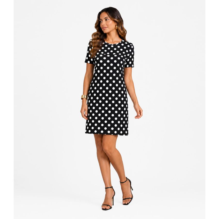 Vestido Feminino Estampado Select Preto M - imagem 3