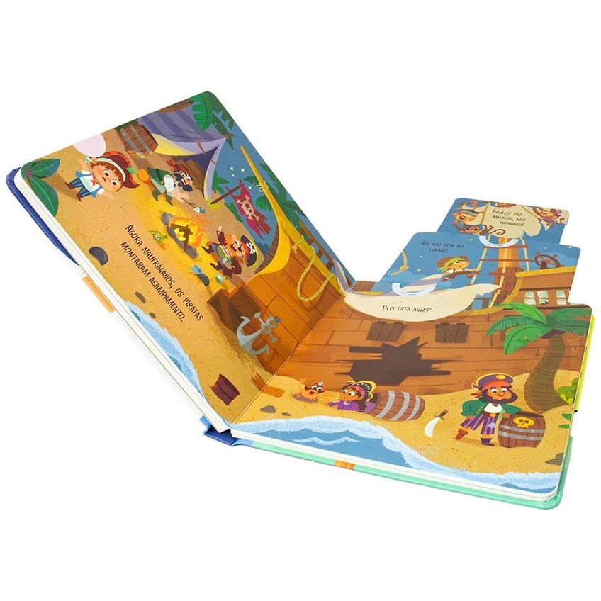 Livro Infantil - Aventuras Em Grandes Abas: Pirata - imagem 3