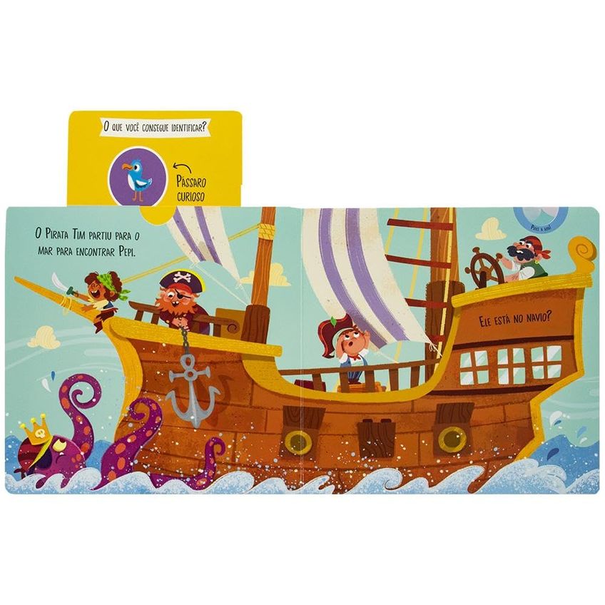 Livro Infantil - Aventuras Em Grandes Abas: Pirata - imagem 5