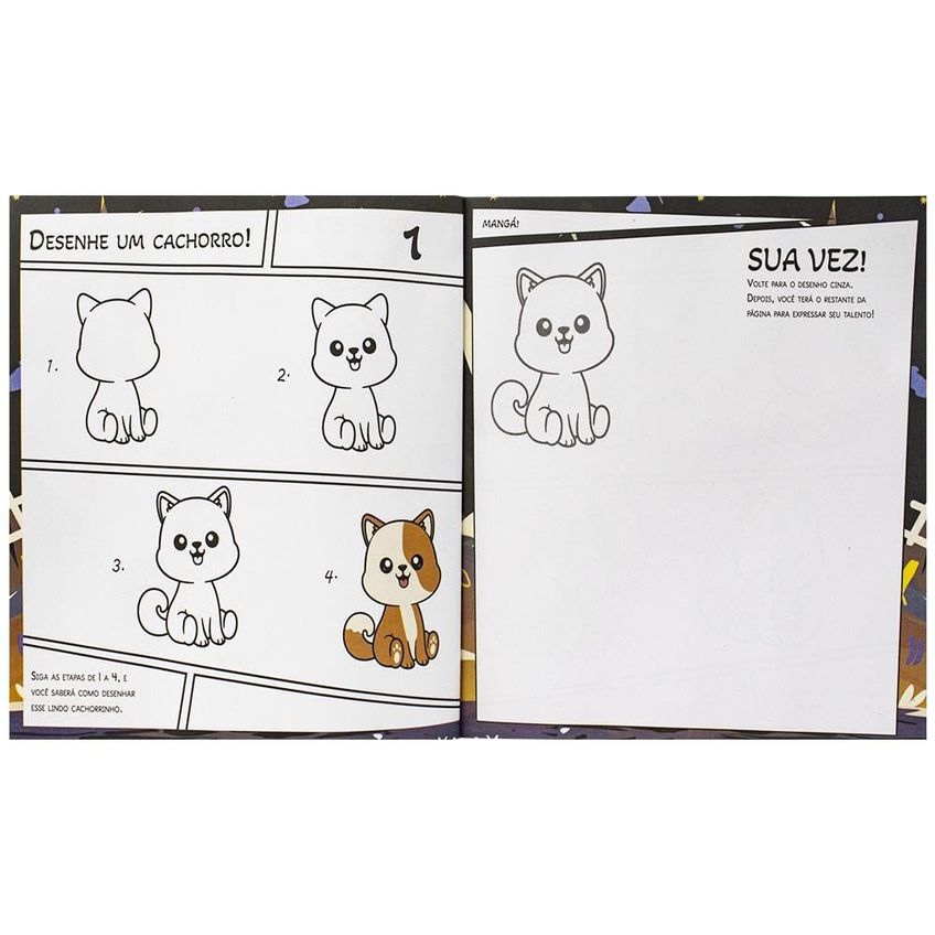 Livro Infantil - Crie E Cole O Seu Manga! Cãezinhos - imagem 5