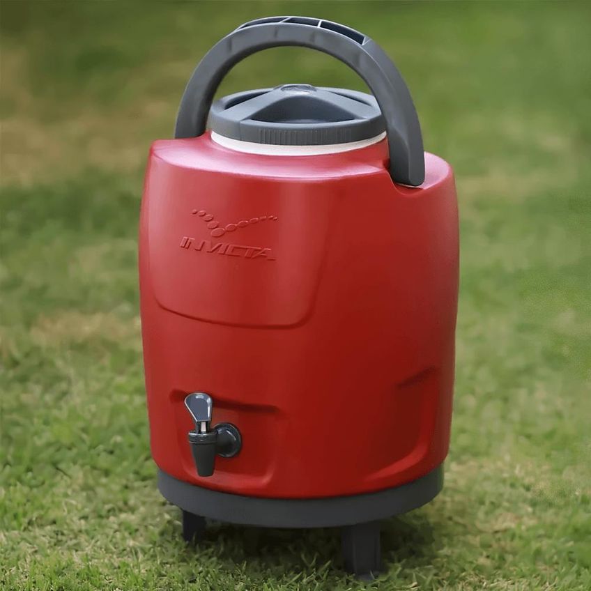 Botijão Térmico 9 Litros Com Tripé Vermelho Velvet - Invicta - imagem 3