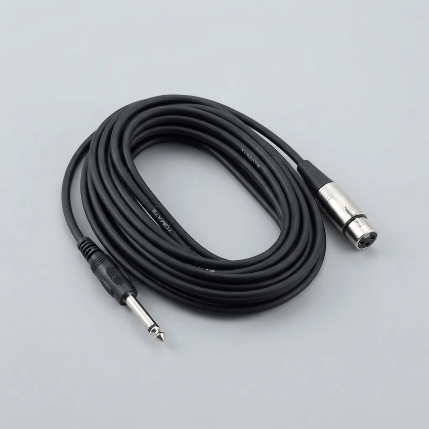 Cabo Microfone P10 Mono Xlr Femea 3m Tomate Mcb-014 - imagem 2