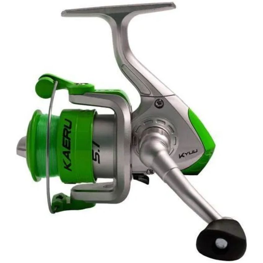 Kit 2 Molinete Kyuu Kaeru Verde Com Linha - imagem 3