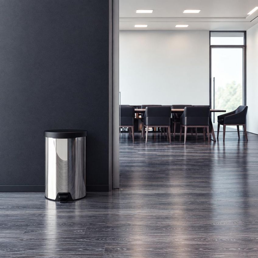Lixeira Com Pedal New Em Aço Inox Polido 12 L Tramontina - imagem 4