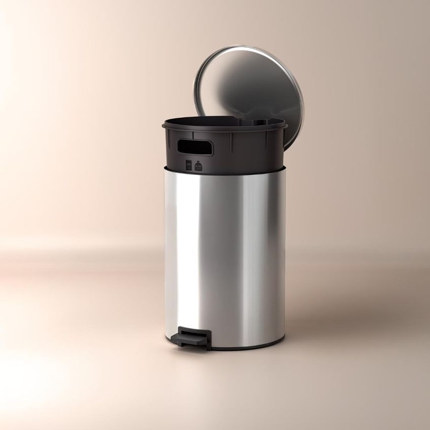 Lixeira Com Pedal Loop Em Aço Inox Polido 20 L Tramontina - imagem 2