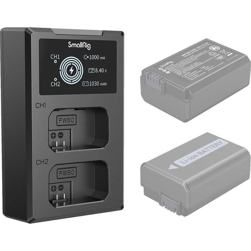 Carregador De Bateria Smallrig Np-fw50 4081 - imagem 2