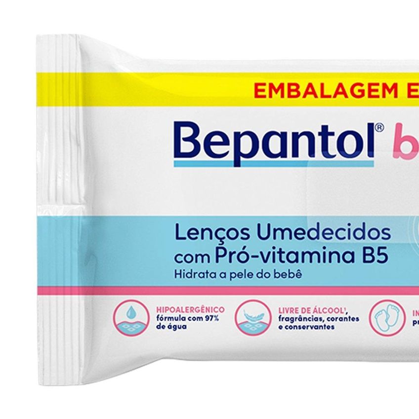 Lenços Umedecidos Bepantol Baby Embalagem Com 96 Unidades - imagem 3