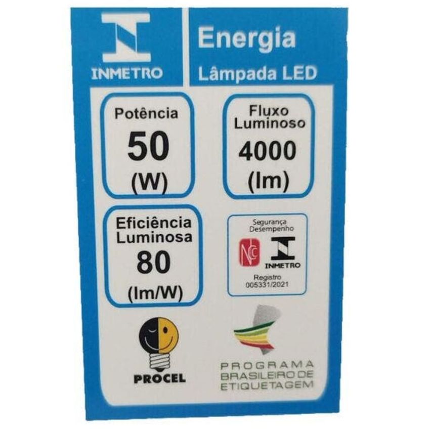 Lâmpada Led Bulbo T De 50 Watts 6500k E27 - 4203a - Galaxy Galaxy Led - imagem 3